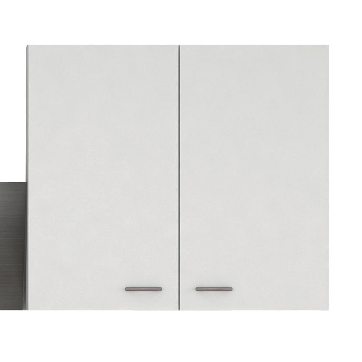 Küchenzeile Wito mit Geräten 270 cm Grau/Weiß Elegant - Hellgrau/Weiß, MODERN, Holzwerkstoff (270cm) - FlexWell