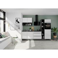 Küchenleerblock Ip4050 - Weiß Hochglanz/Dunkelgrau, Design, Holzwerkstoff (280cm) - Impuls