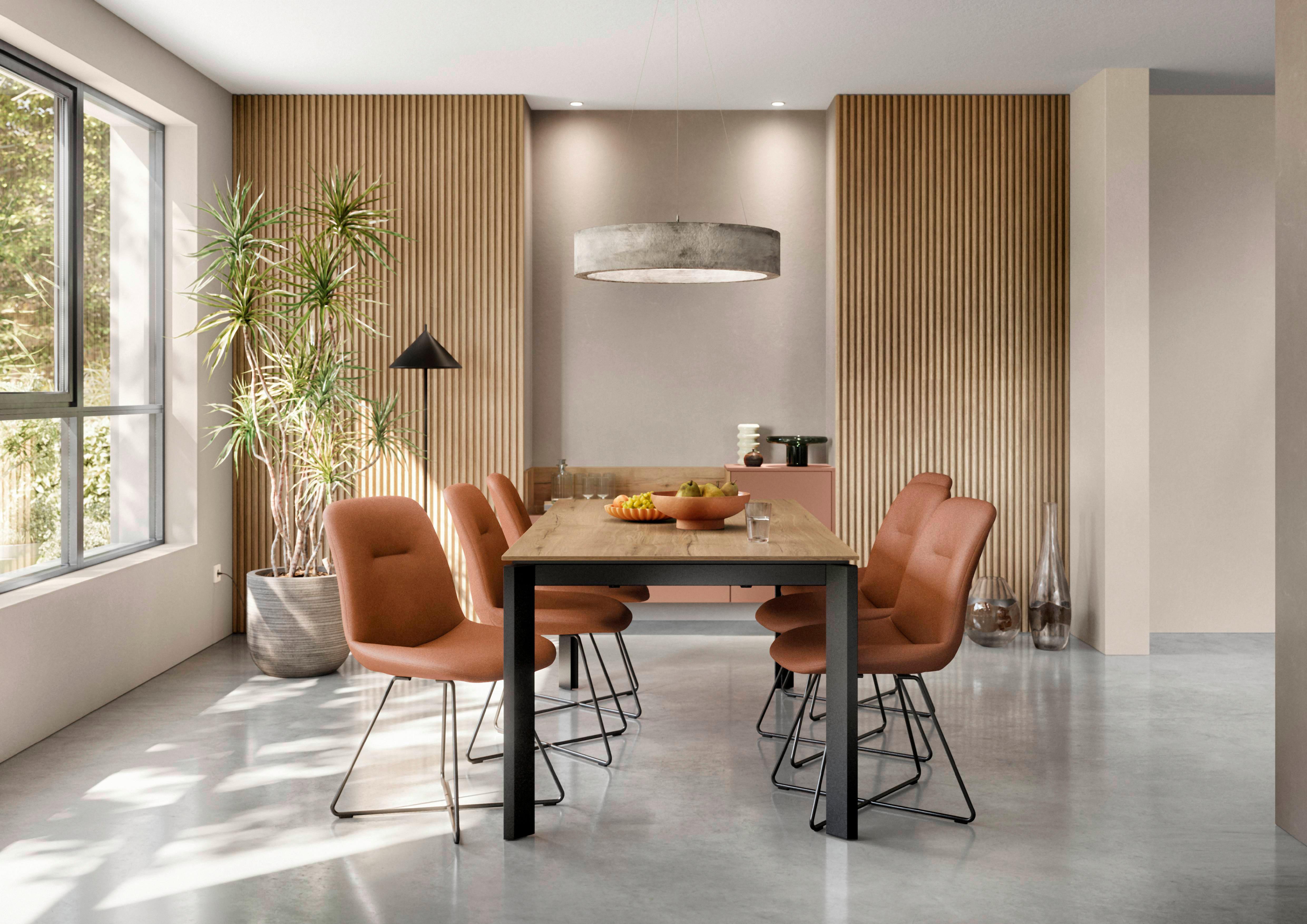 STOLIČKA CROSS-CH - čierna/koňaková, Basics, kov/textil (51/89/61cm) - Celina Home