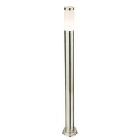Led Außenleuchte Boston 9 Watt Edelstahl - Edelstahlfarben/Opal, Basics, Kunststoff/Metall (13,1/110cm) - Globo