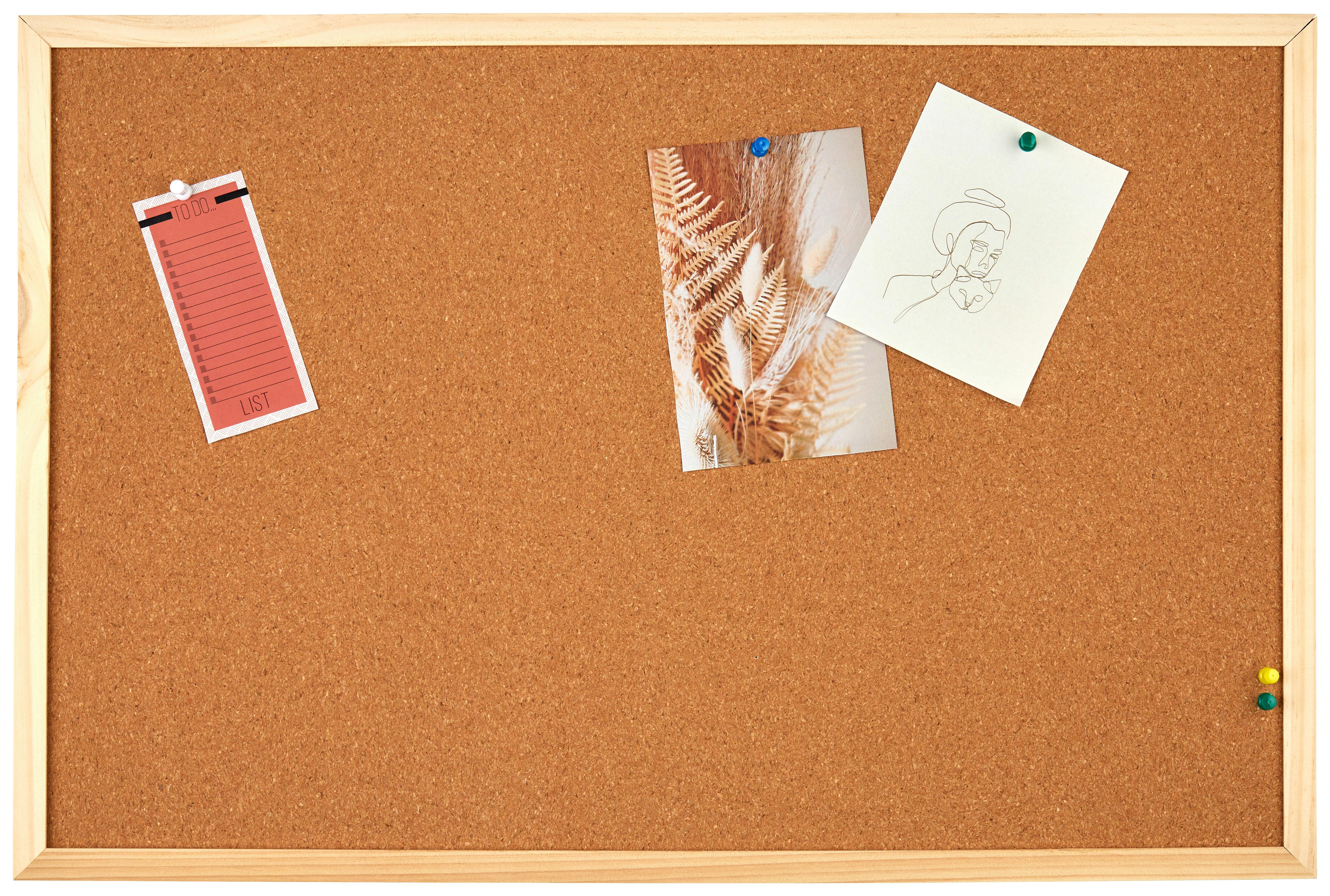 NÁSTĚNKA CORK -EXT- - přírodní barvy, dřevo/kompozitní dřevo (60/40cm) - Modern Living