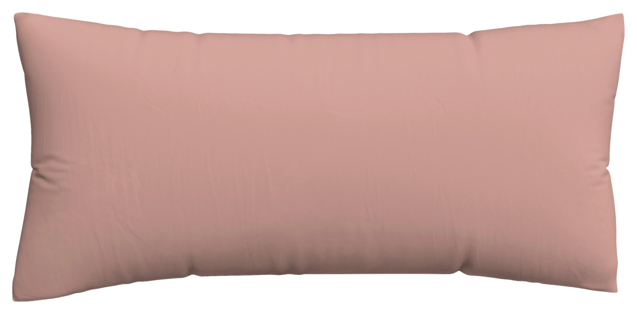 Kissenbezug Knitted 40x80 cm Jersey Dunkelrosa - Dunkelrosa, Basics, Textil (40/80cm) - Schlafgut