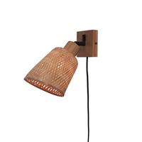 Wandleuchte Java/W/N/15/N - Naturfarben, Trend (15/15/22cm) - Good & Mojo