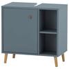 Waschbeckenunterschrank Bjarne B: 60,2 cm Blau/Eiche - Blau/Petrol, MODERN, Holzwerkstoff (60,2/59,3/33,1cm) - MID.YOU