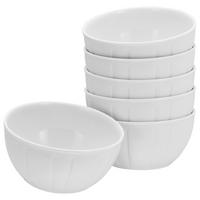 Müslischalenset Porzellan Weiß Barcelona 6--teilig. - Weiß, Basics, Keramik (500ml) - Creatable