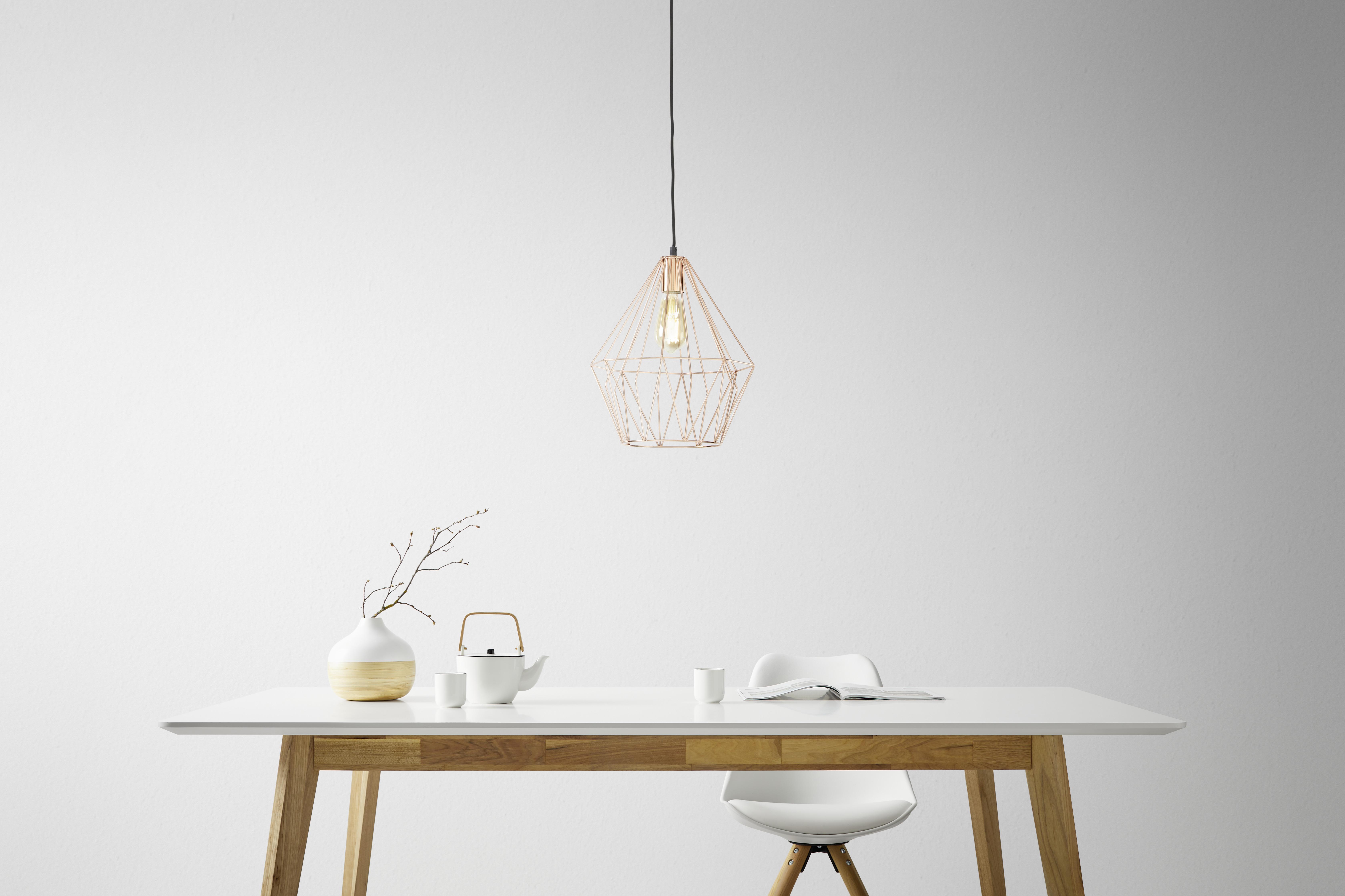 Závěsné svítidlo Skeletton 30/110 cm, 60 Watt - měděné barvy, kov (30/110cm) - Modern Living