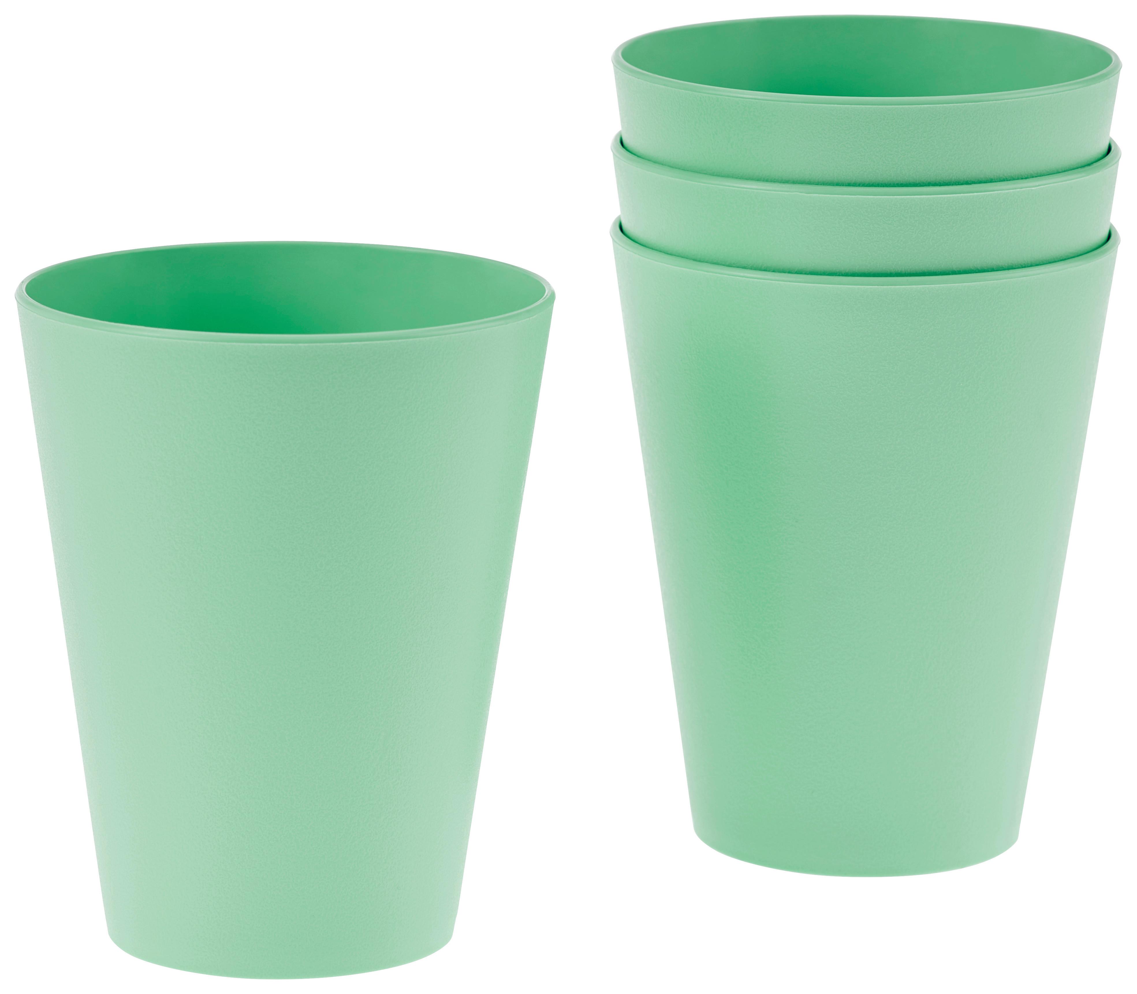 Trinkbecher Kunststoff Philipo ca. 285 ml - Pastellgrün, KONVENTIONELL, Kunststoff (8/10cm) - Ondega