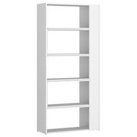 Regal Motus Alpinweiß B: 82-146 cm - Weiß, MODERN, Holzwerkstoff (82-146/180/35cm)