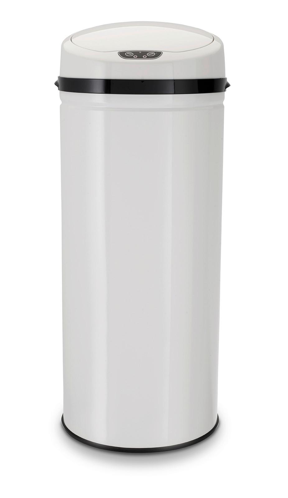 ODPADKOVÝ KOŠ IR SENSOR - WHITE - 42L - bílá/černá, Trend, kov/plast (31/31/79,5cm) - Echtwerk