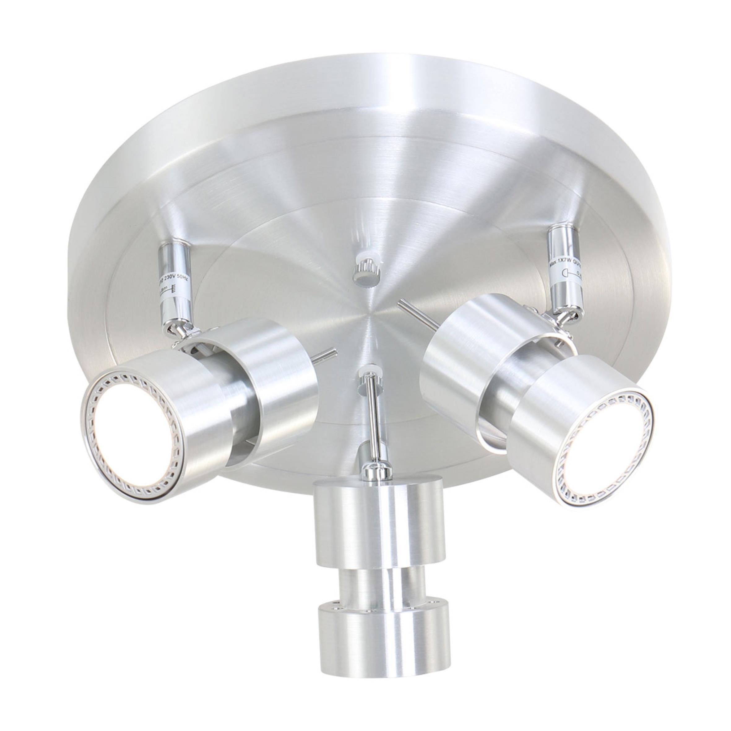 Deckenleuchte Natasja Led - Silberfarben, Trend, Metall (12/12/12cm)