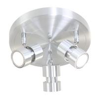 Deckenleuchte Natasja Led - Silberfarben, Trend, Metall (12/12/12cm)