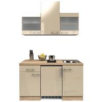 Minikuchyňa NEPAL vrátane spotrebičov a drezu - kašmírová/farba ušľachtilej ocele, Modern, kov/kompozitné drevo (150,5cm) - FlexWell