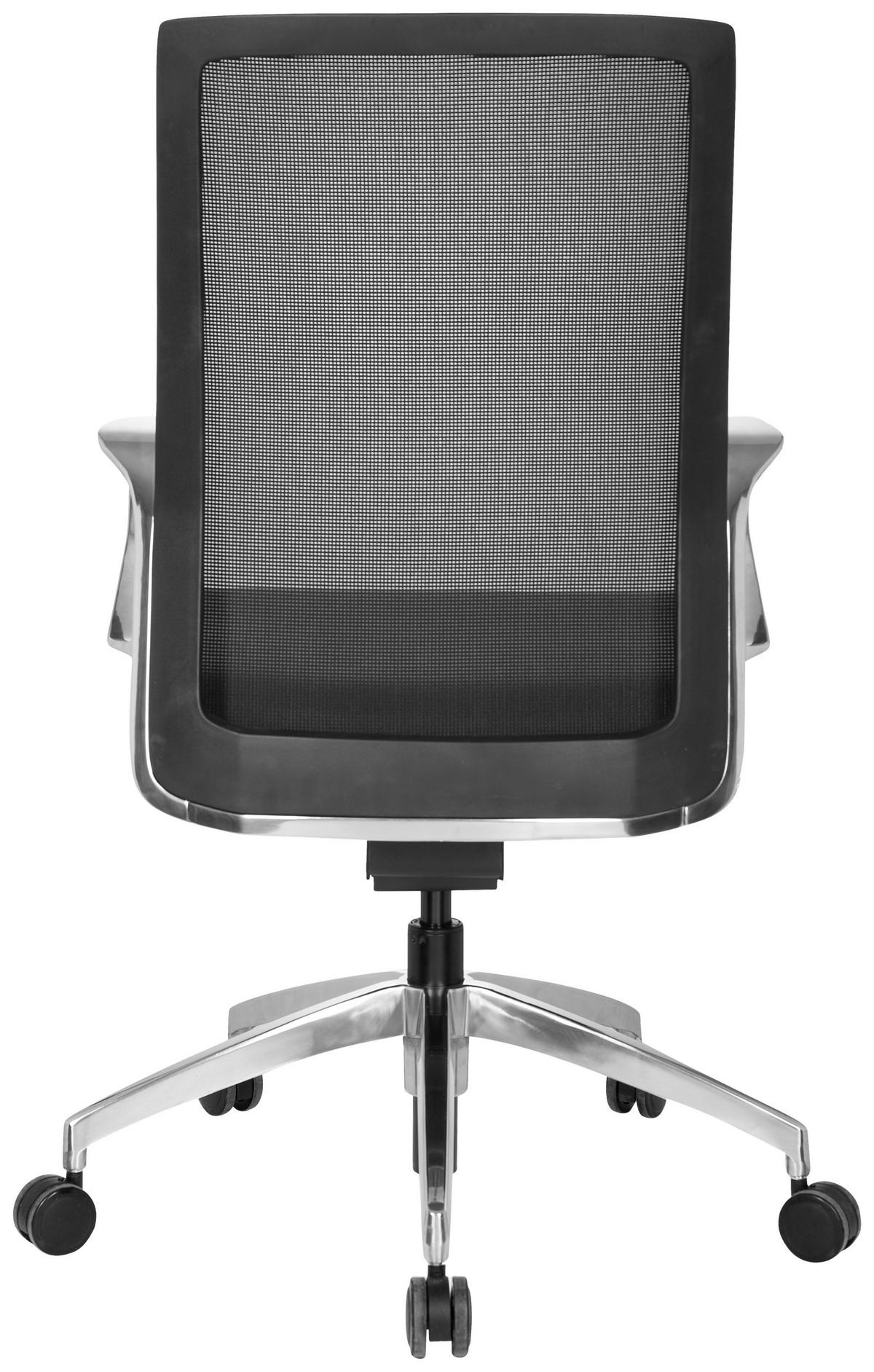Drehstuhl Provider Net Schwarz - Schwarz, MODERN, Kunststoff/Textil (57/110/50cm) - MID.YOU