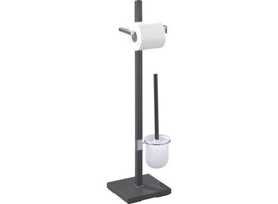 Wc-papírtartó Mode - antracit, modern, fém (22/76/18cm) - HOMEZONE Wc-papírtartó Mode - antracit, modern, fém (22/76/18cm) - HOMEZONE