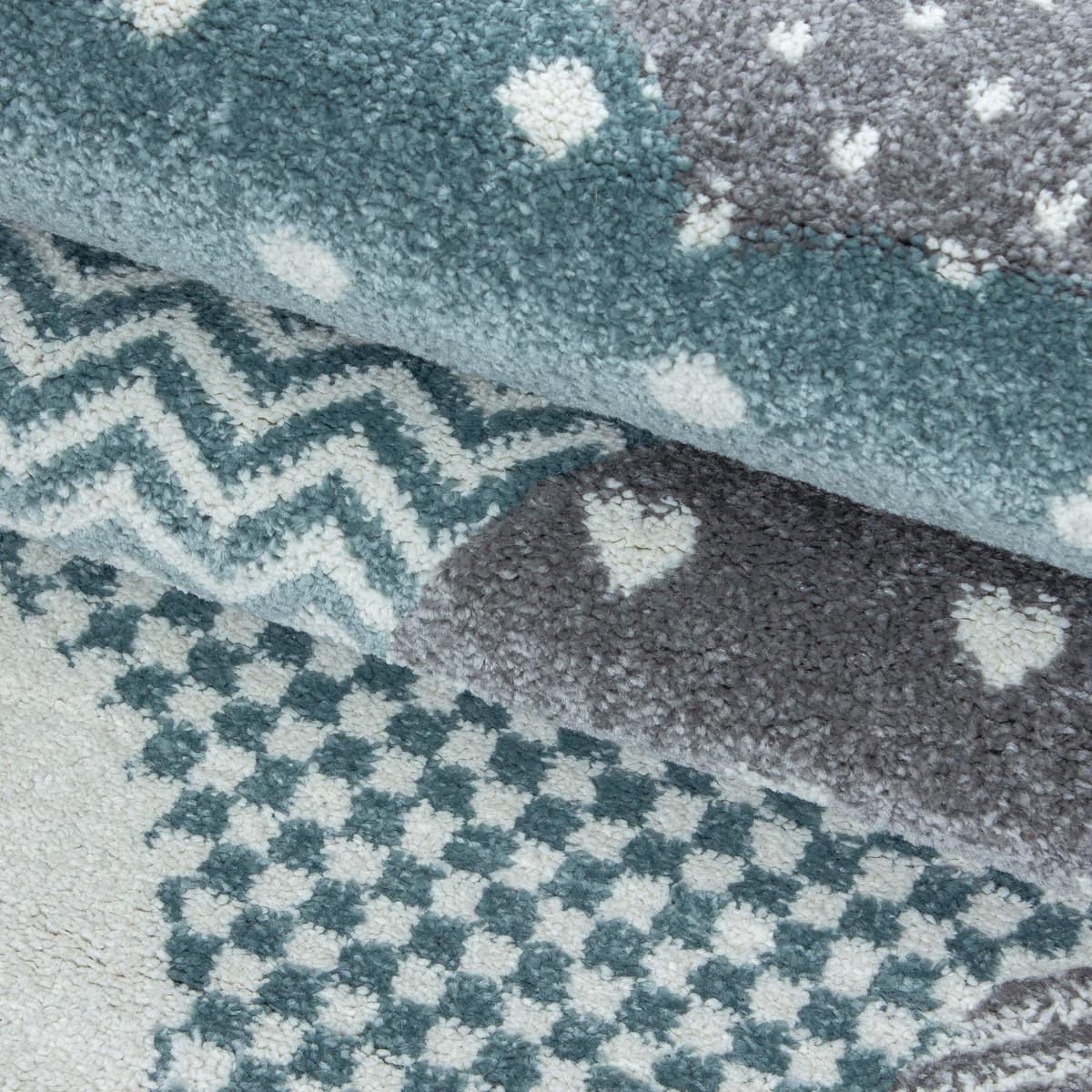 Kinderteppich Wolken Blau Bambi 80x150 cm - Blau, Trend, Textil (80/150cm) - Ben'n'jen