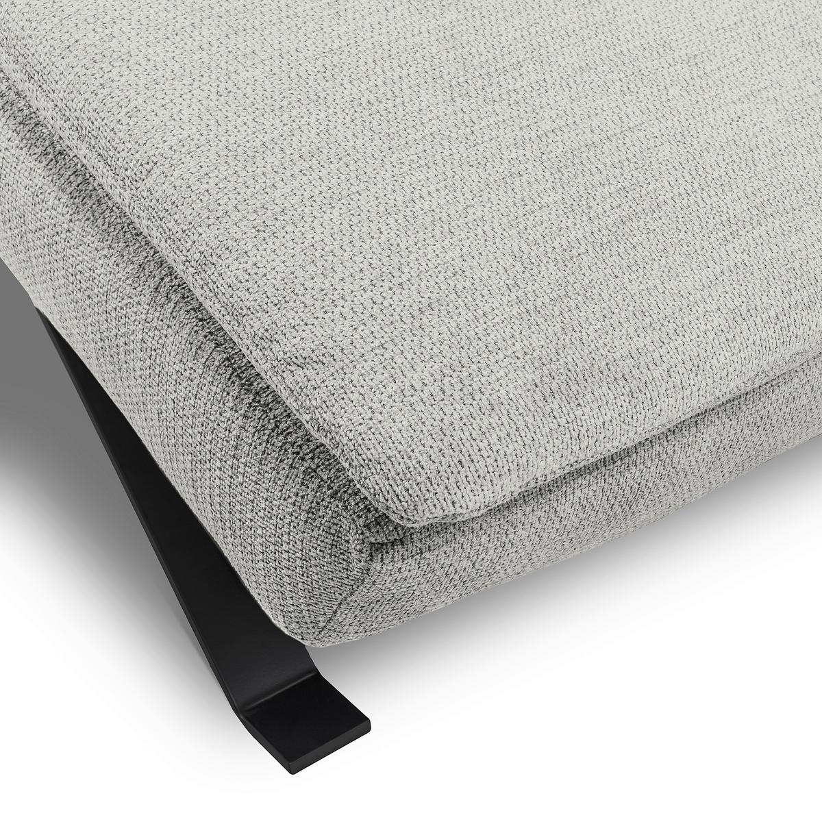 RELAXLIEGE Grau, B: 65 cm - Schwarz/Grau, Design, Leder (65/95/171cm) - Celina Home