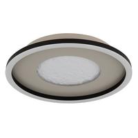 LED-Deckenleuchte 48904-24 Wiley - Klar/Schwarz, Basics, Kunststoff/Metall (33/5,7cm) - Globo