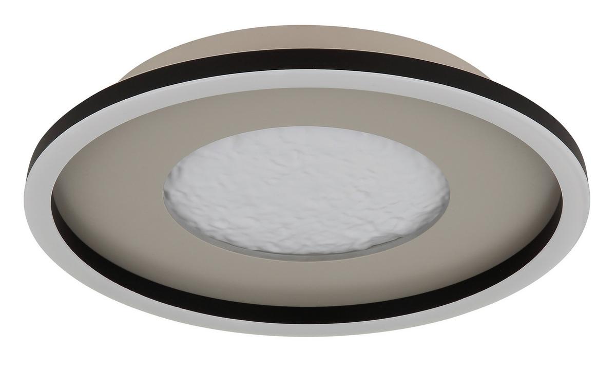LED-Deckenleuchte 48904-24 Wiley - Klar/Schwarz, Basics, Kunststoff/Metall (33/5,7cm) - Globo