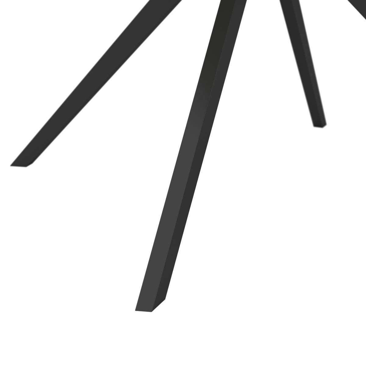 Otoční židle MILANA - černá/světle šedá, Moderní, kov/dřevo (54/93/59cm) - Bessagi Home