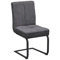 Schwingstuhl Pag - Schwarz/Grau, KONVENTIONELL, Textil/Metall (49/91/60cm) - MID.YOU