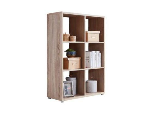 Standregal Nizza Typ 11 - Silberfarben/Sonoma Eiche, MODERN, Holzwerkstoff (72/108,5/33cm) - MID.YOU