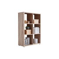 Standregal Nizza Typ 11 - Silberfarben/Sonoma Eiche, MODERN, Holzwerkstoff (72/108,5/33cm) - MID.YOU