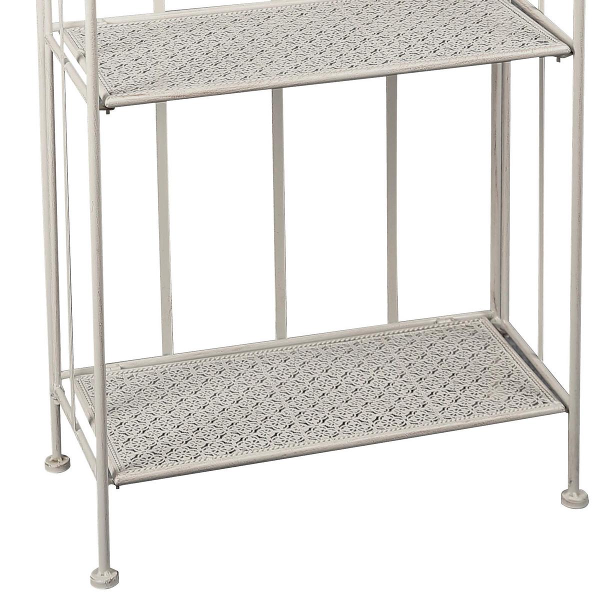 Regal Eisen Nadim 1 B 59cm, Weiß - Weiß, MODERN, Metall (59/116/30cm)
