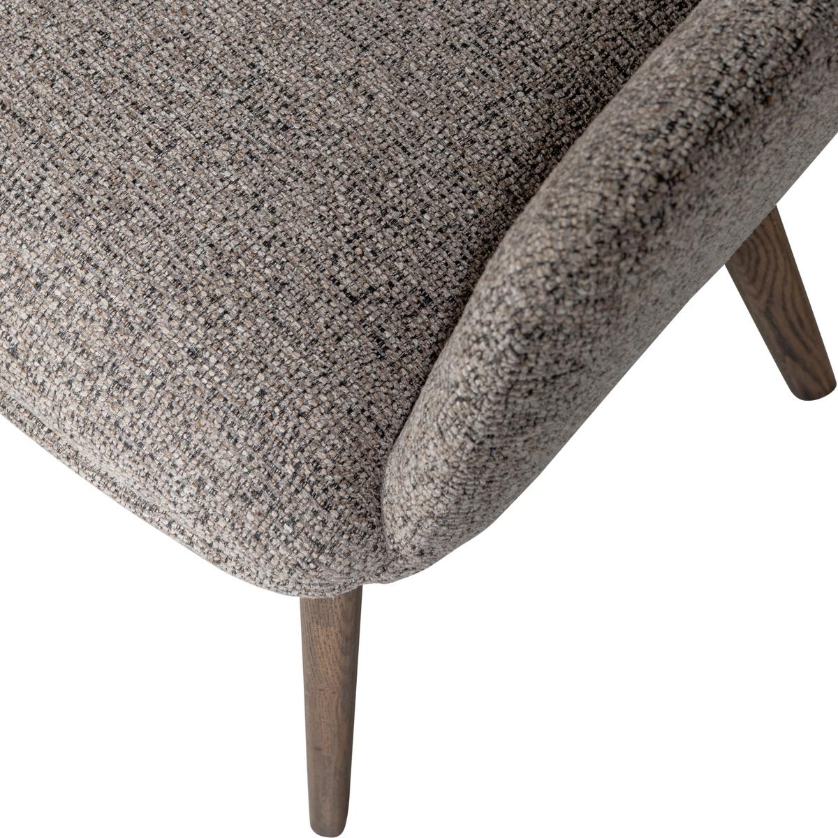 Armlehnstuhl-Set Murat Braun/Taupe B: 61cm - Taupe/Braun, MODERN, Holz/Textil (61/86/60cm) - Livetastic