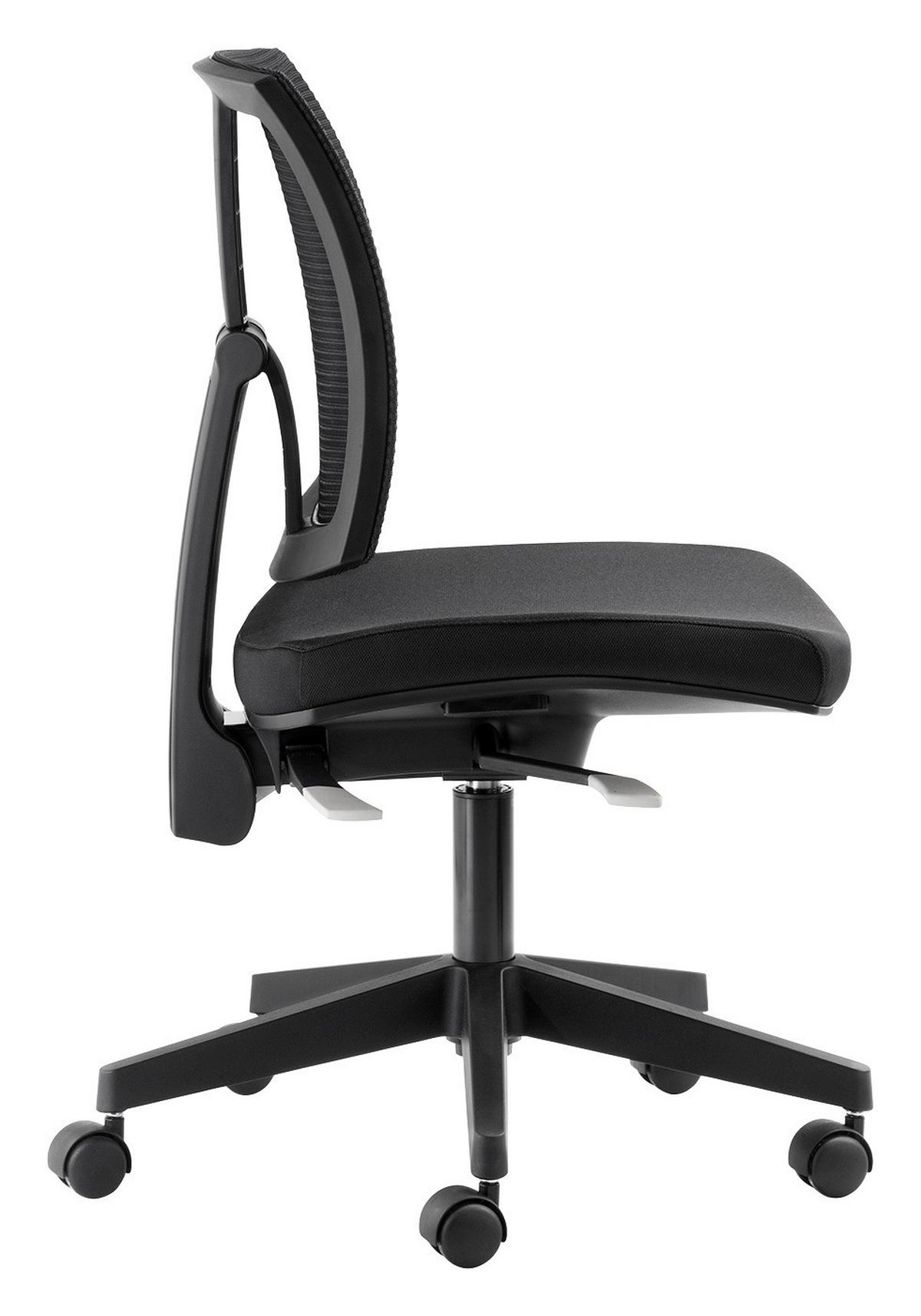 Drehstuhl My Ladylike Anpassbar Schwarz - Schwarz, MODERN, Kunststoff/Textil (65/88-97/64cm) - MID.YOU