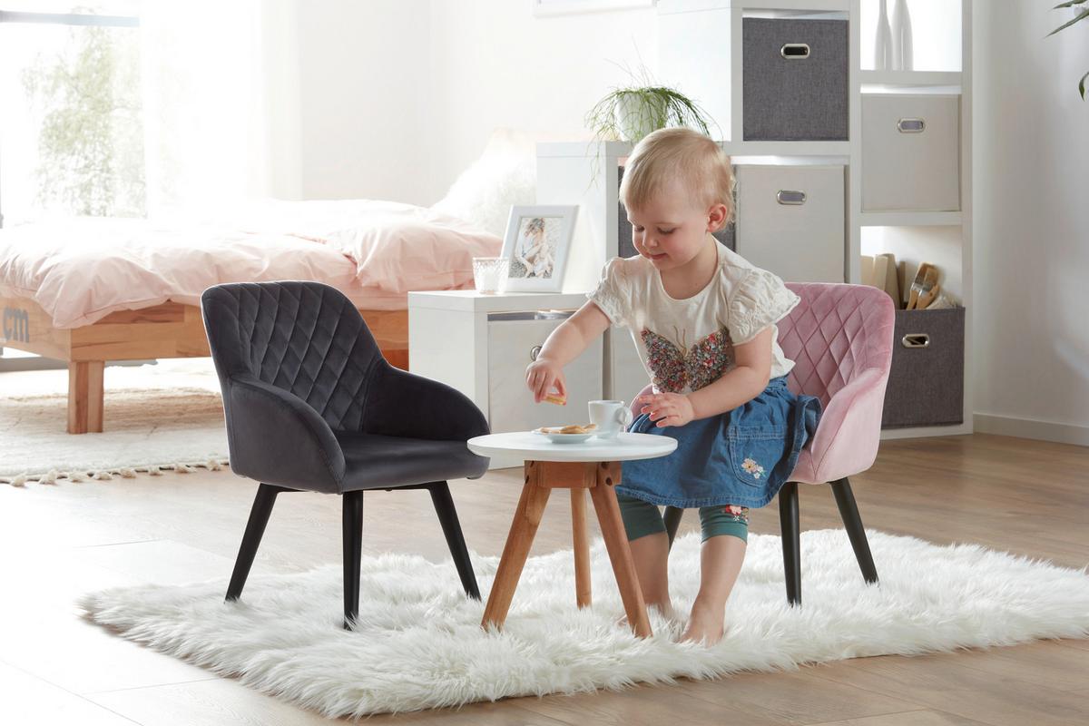 DETSKÁ STOLIČKA MAHE - sivá, Konventionell, kov/drevo (32/55/33cm) - Mömax