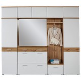 Garderobenkombination Space New 2 - Eichefarben/Weiß, MODERN, Holzwerkstoff (265/199/35cm)
