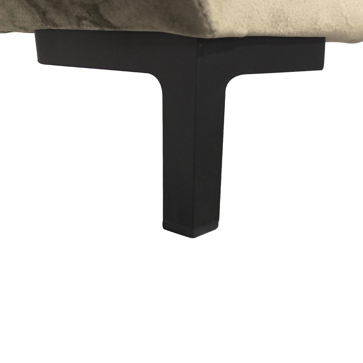 Ecksofa mit Schlaffunktion Bello Beige 187x277 cm - Beige/Schwarz, Design, Textil (187/277cm) - Livetastic
