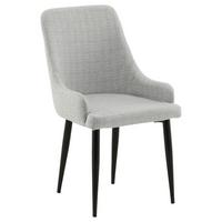 Stuhl-Set Plaza Weiß B: 49 cm - Weiß, Design, Textil/Metall (49/86/58cm) - Livetastic