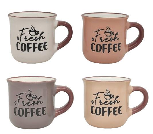 Šálek na espresso 70ml - šedá/oranžová, Konvenční, keramika (5,8/5,6cm) - Mömax