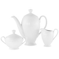 Kaffeeset Valencia 3--Teilig., Weiß - Weiß, Design, Keramik - Creatable