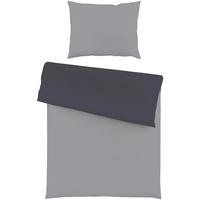 BETTWÄSCHE MALMÖ - CASHMERE TOUCH - Anthrazit/Silberfarben, MODERN, Textil - Luca Bessoni