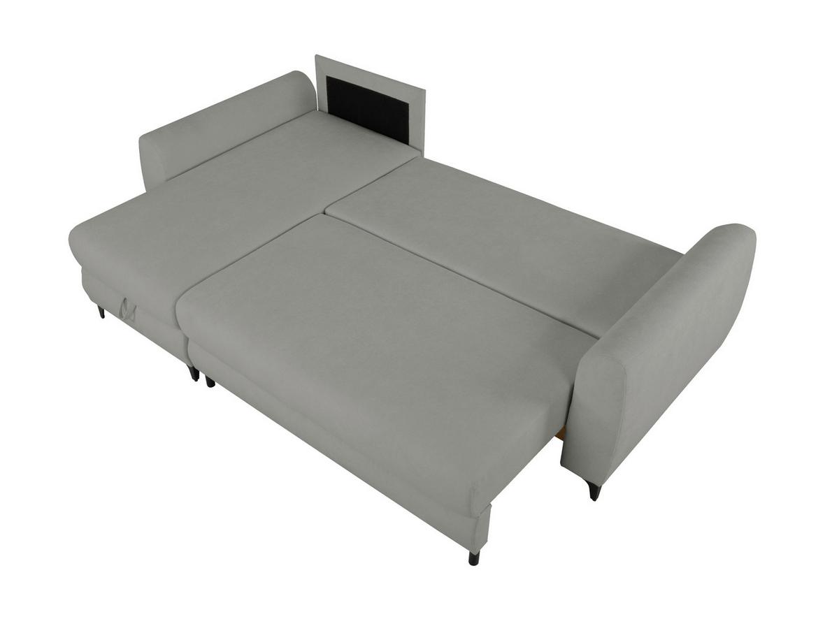 Ecksofa Moli, Grau S: 236x148 cm - Schwarz/Grau, Design, Textil (236/148cm) - MID.YOU