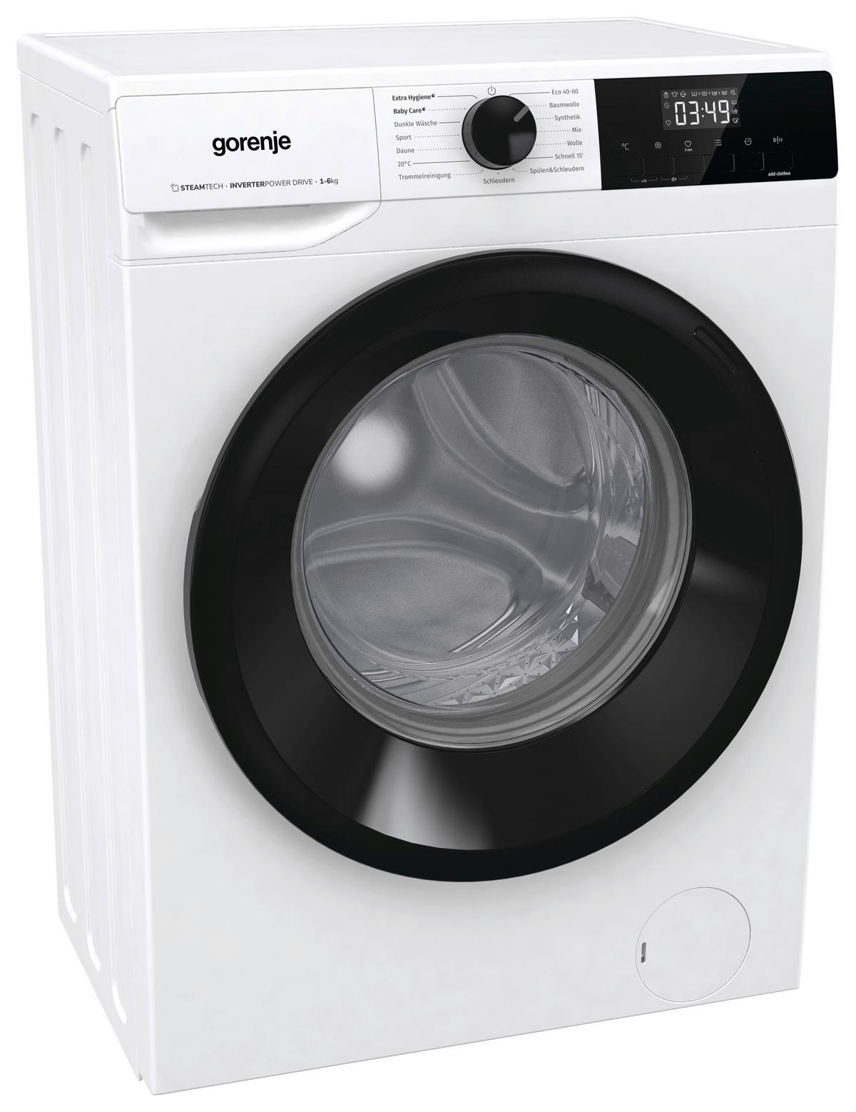 Waschmaschine Wnhpi64saps - Schwarz/Weiß, Basics, Glas/Kunststoff (59,5/84,5/43,5cm) - Gorenje