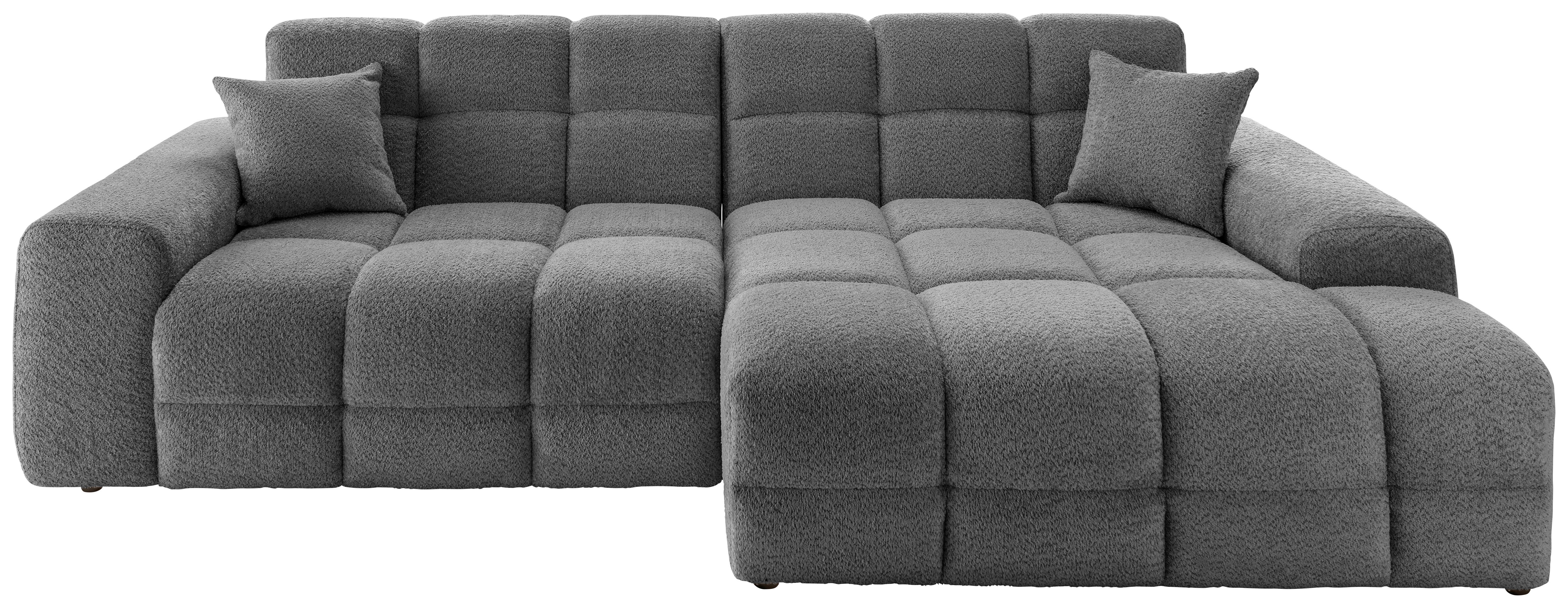 Ecksofa Bosco Anthrazit S: 301x152 cm - Anthrazit/Schwarz, MODERN, Textil (301/152cm) - Livetastic