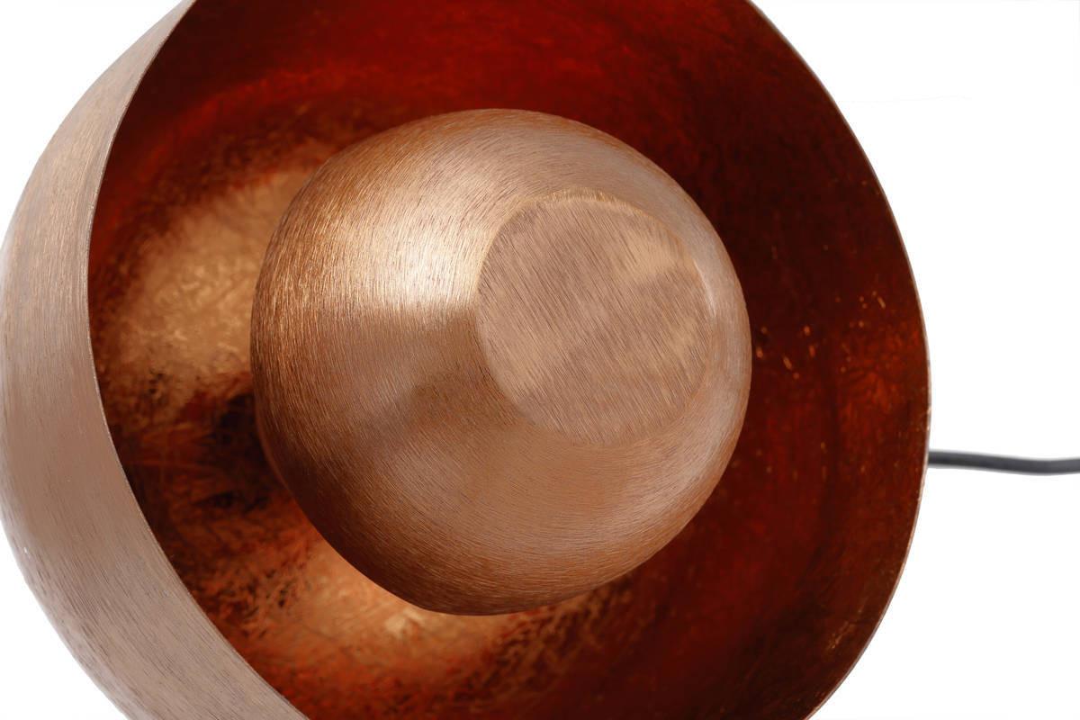 Hängeleuchte Art Deco H: 22,5 cm 1-Flammig - Kupferfarben, Trend, Metall (20,5/20,5/22,5cm) - Kayoom