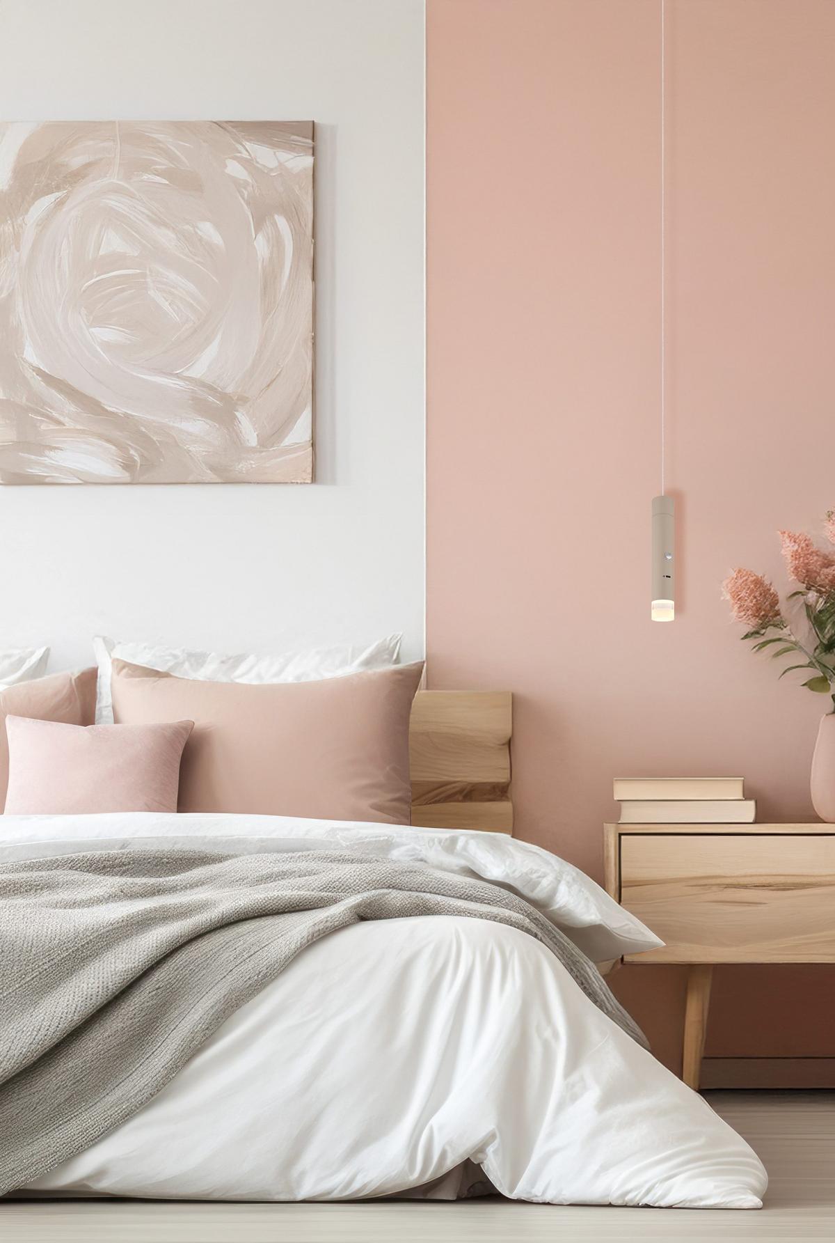 ZÁVĚSNÉ LED SVÍTIDLO PELO - čiré/pískové barvy, Design, kov/plast (38/120cm) - Globo