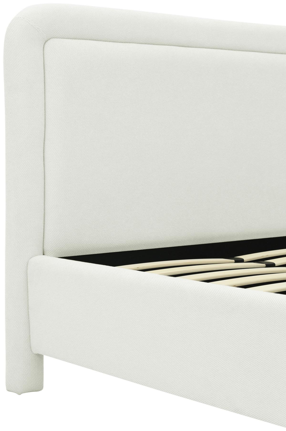 Polsterbett Pipe Weiß B: 205 Cm - Eichefarben/Schwarz, Design, Holz/Textil (205/110/233cm) - Livetastic