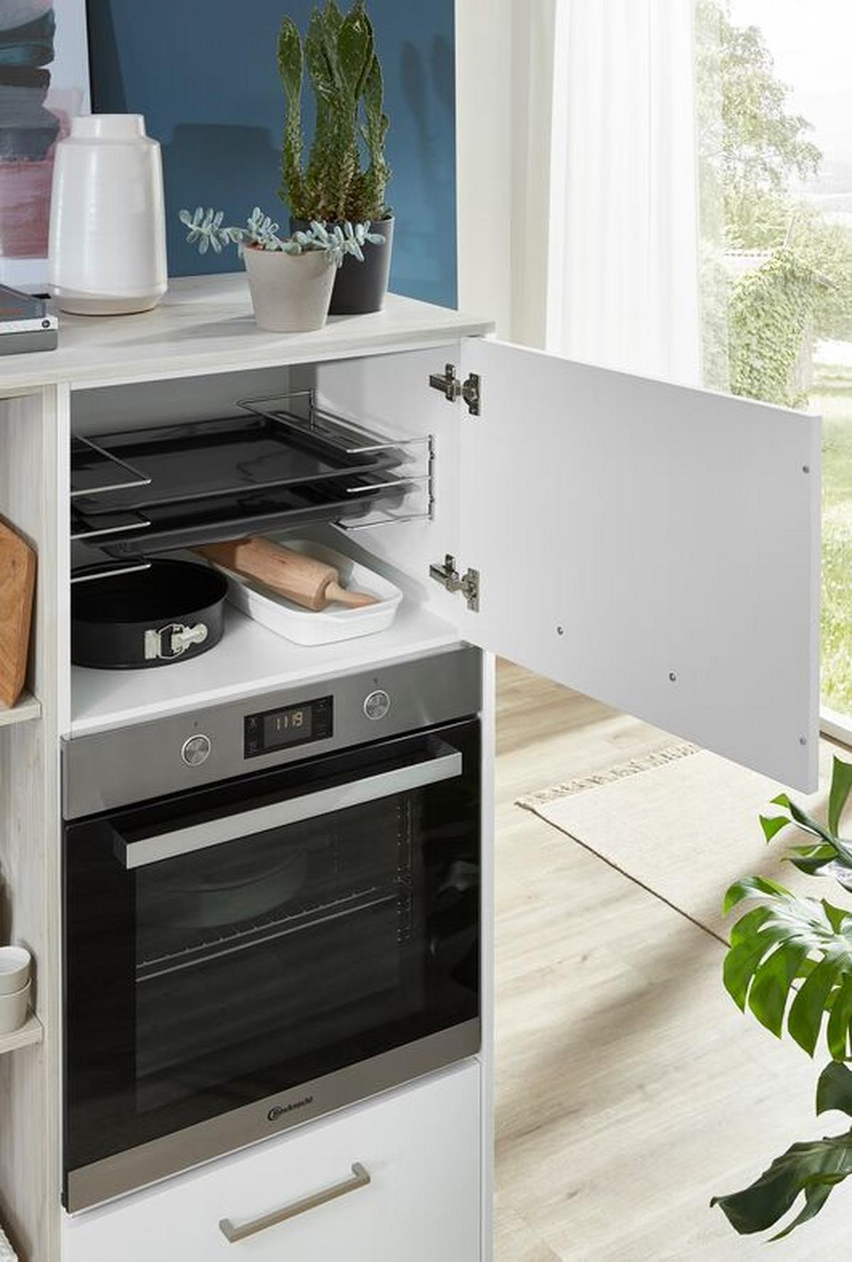 Einbauküche Ip3150 Frei Planbar Modernes Design - Anthrazit/Weiß, MODERN, Holzwerkstoff - Impuls