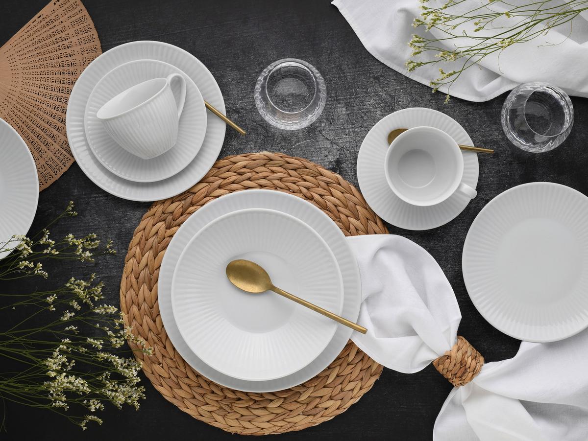 Kombiservice Valencia 30--Teilig., Weiß - Weiß, Design, Keramik - Creatable