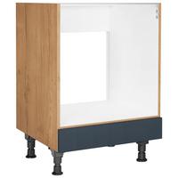 Herdumbauschrank Easytouch - Blau/Eichefarben, MODERN, Holzwerkstoff (60,0/87,0/56,0cm) - Nobilia