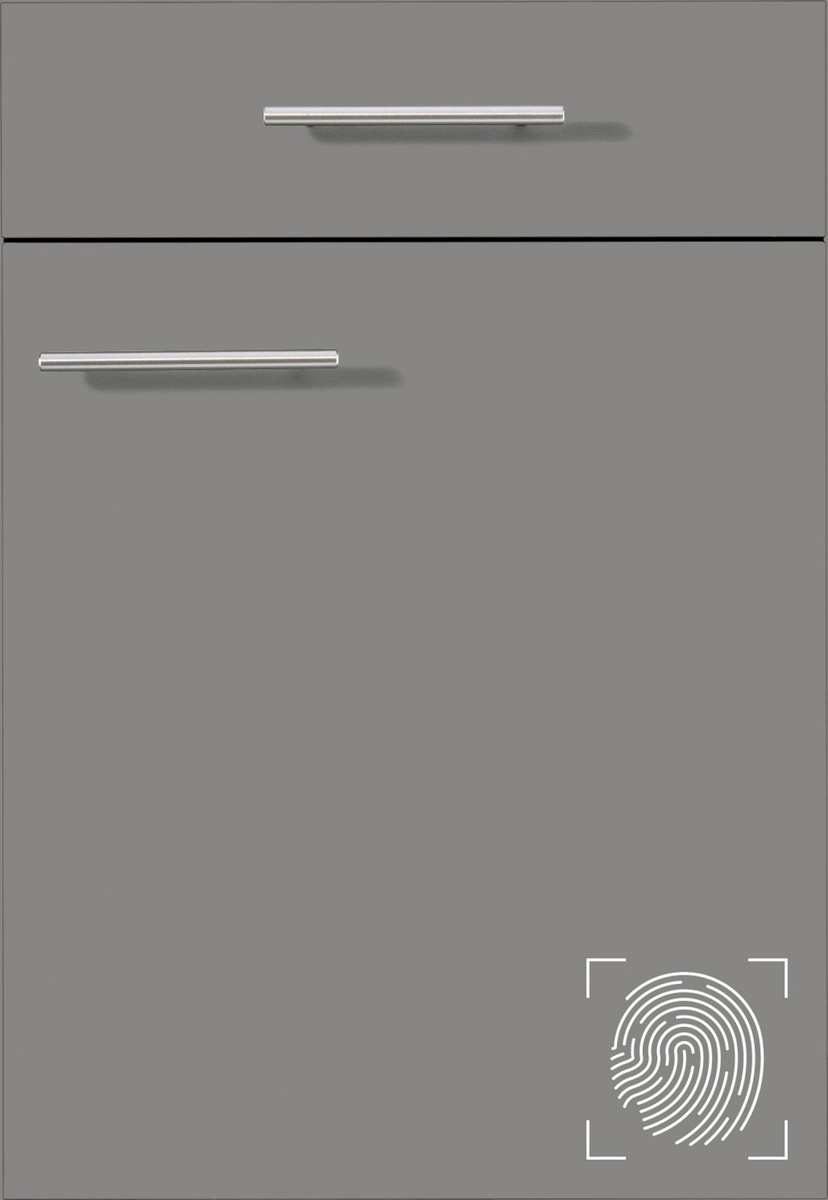 Frontfarbe Ip3150 Schiefergrau Lack Matt - Grau, MODERN, Holzwerkstoff - Impuls