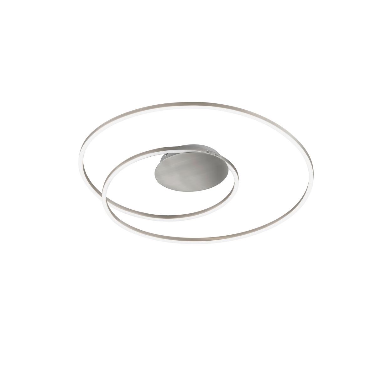 LED-Deckenleuchte 21295 Holy - Nickelfarben, Design, Metall (49/7,5cm) - Fischer & Honsel