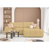 Ecksofa Lulu Gelb S: 268x184cm - Gelb/Schwarz, Design, Textil (268/184cm) - MID.YOU