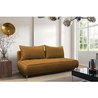 Schlafsofa Zoom Rostfarben B: 200 cm - Rostfarben/Goldfarben, Design, Textil (200/90/97cm) - MID.YOU