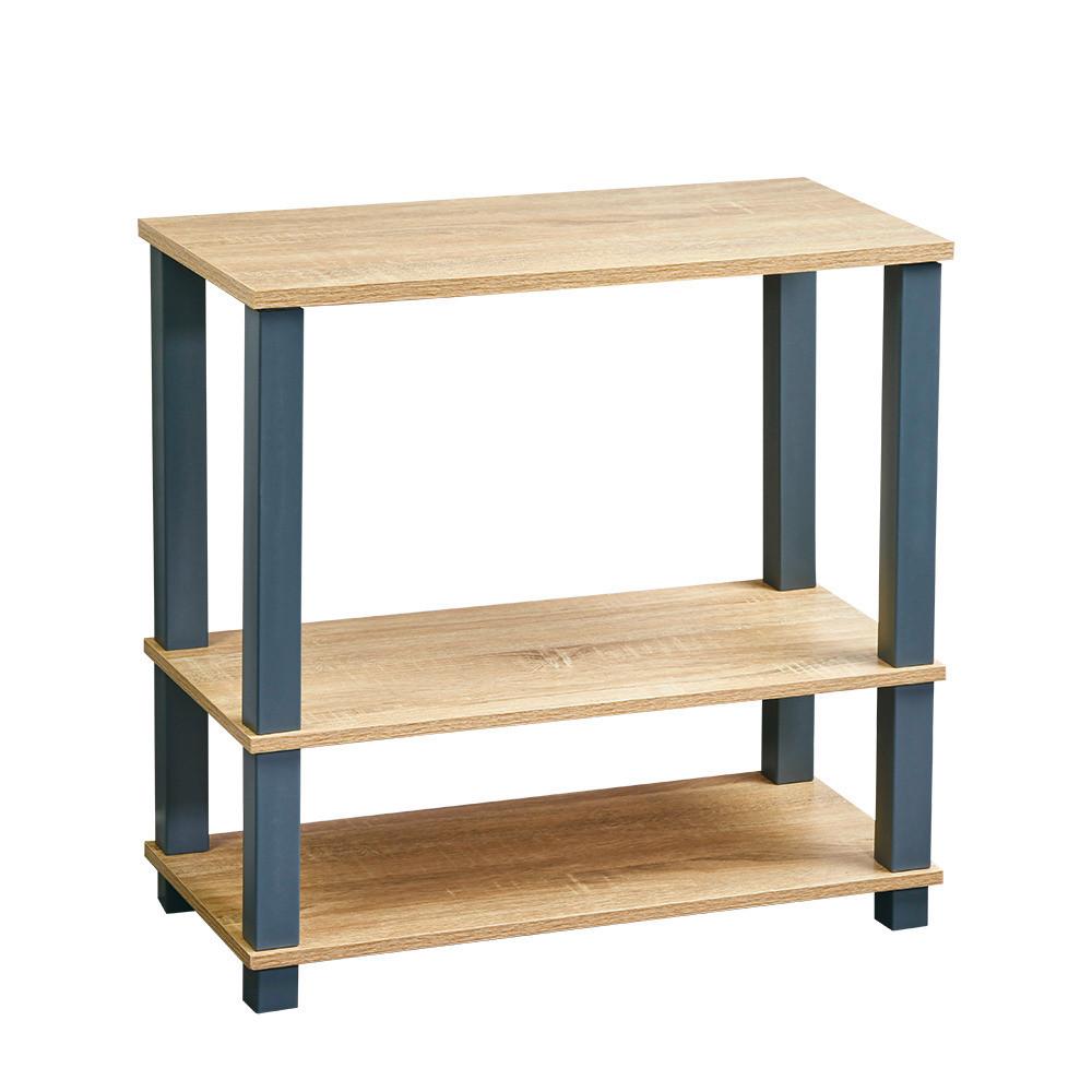 Regal Eiche Dekor, Grau, B: 60 cm - Eichefarben/Grau, Basics, Holzwerkstoff (60/58,5/29,5cm) - Kesper
